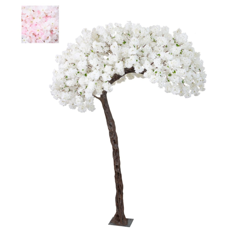Artificial Silk Curved Cherry Blossom Bespoke Tree