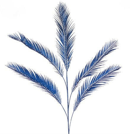 Artificial Glitter Palm Spray