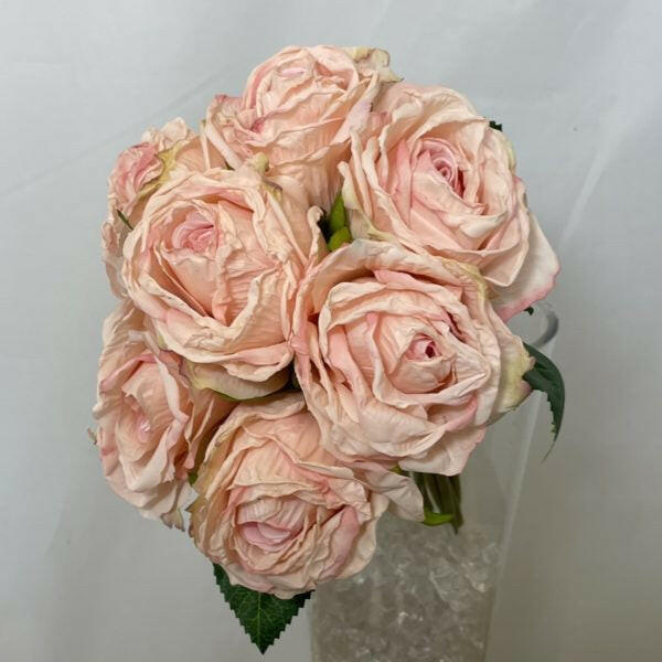 Artificial Silk Dry Look Open Rose Bouquet