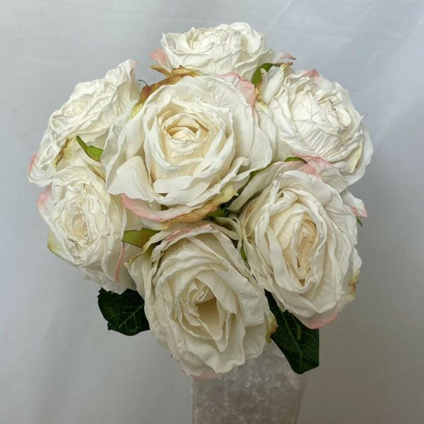 Artificial Silk Dry Look Open Rose Bouquet