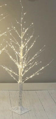 Justartificial LED White Twinkling Tree 150cm