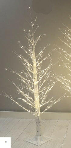 Justartificial LED White Twinkling Tree 120cm