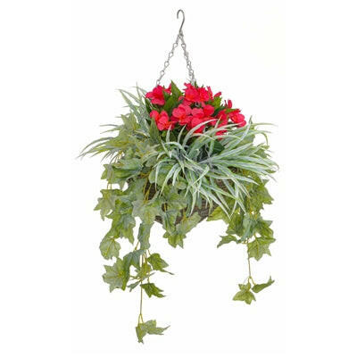 Artificial Impatient Grass Hanging Basket