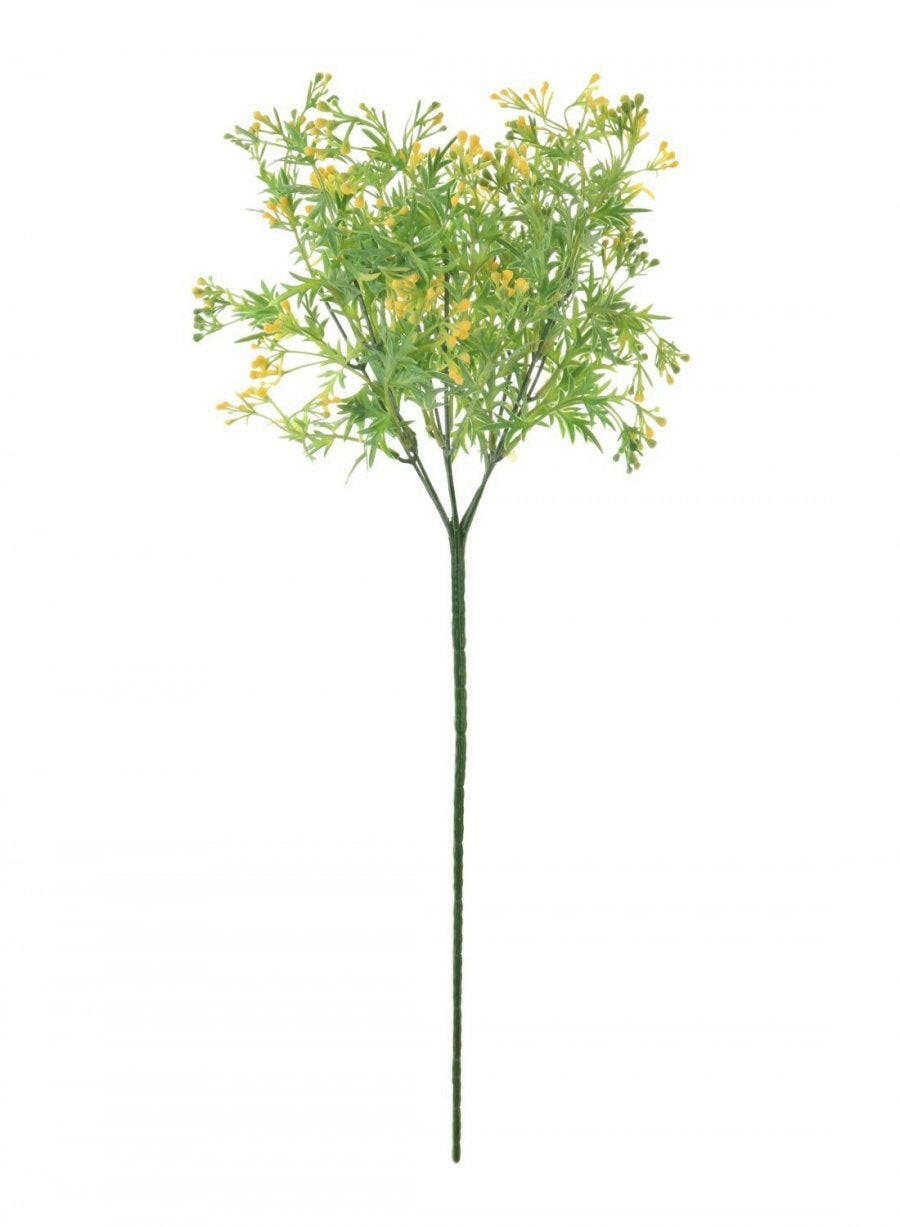 Justartificial Mini Bud Bunch Plant Yellow