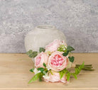 Artificial Silk Rose Bouquet in situ