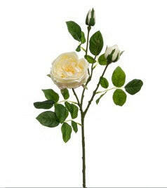 Justartificial.co.uk Austin Rose Cream 70cm