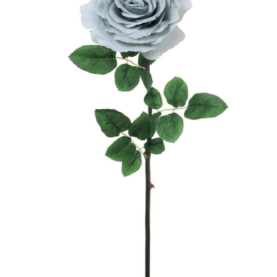 Justartificial.co.uk Tudor Open Rose Light Grey 74cm