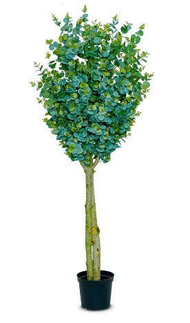 Justartificial.co.uk Eucalyptus in carriage pot