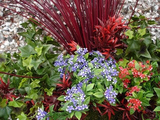 Artificial Plastic Flower Wall Basket