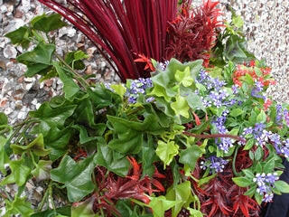 Artificial Plastic Flower Wall Basket