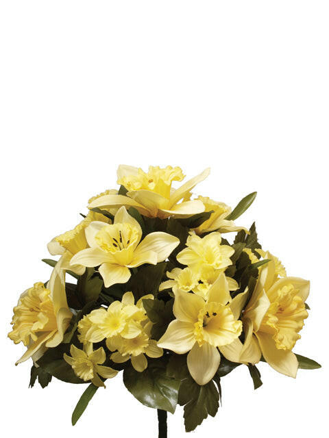 Artificial Silk Daffodil Bush