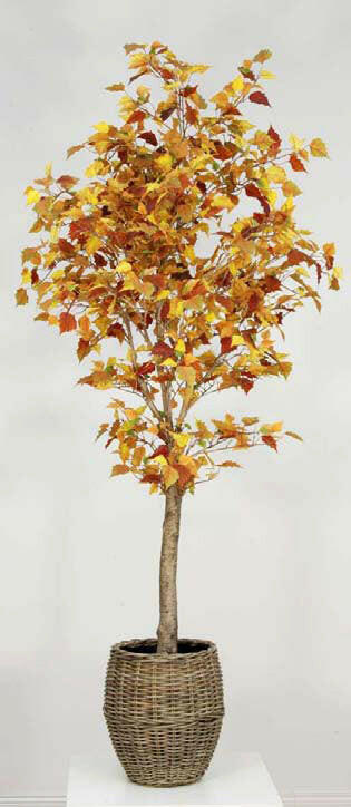 Artificial Silk Autumn Birch Tree