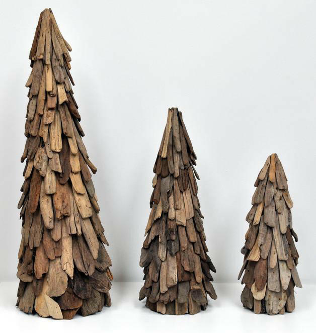Decorative Wood Cone Tree
