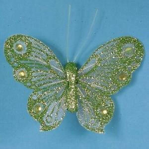 Artificial Glittered Butterflies