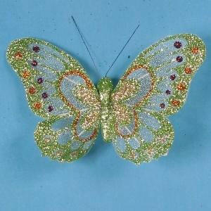 Artificial Glittered Butterflies, Two Tone