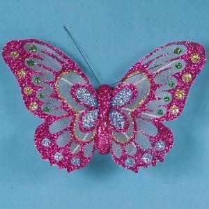 Artificial Glittered Butterflies, Two Tone