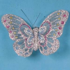 Artificial Glittered Butterflies, Two Tone