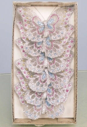 Artificial Glittered Butterflies, Two Tone