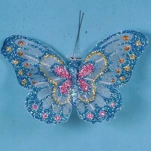 Artificial Glittered Butterflies, Two Tone