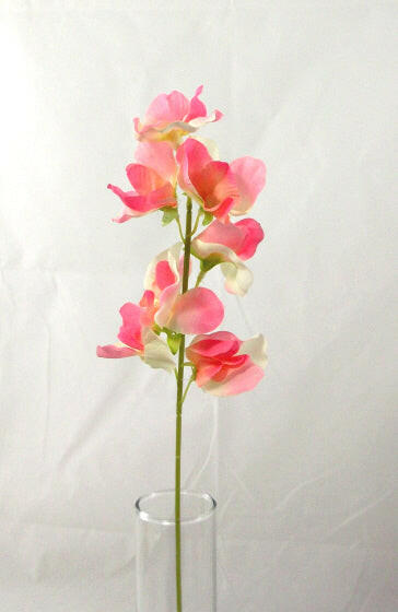 Artificial Silk Sweet Peas Single Stem