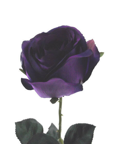 Artificial Silk Eternity Rose Single Stem