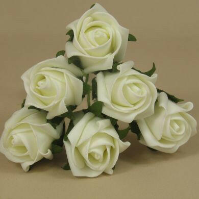 Artificial Colourfast Cottage Rose Bud Bunch