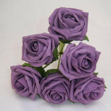 Artificial Colourfast Cottage Rose Bud Bunch