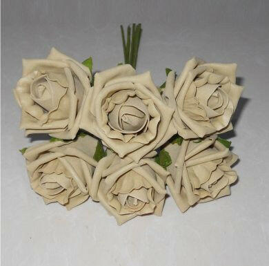 Artificial Colourfast Cottage Rose Bud Bunch