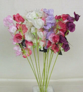 Artificial Silk Sweet Pea Bundle