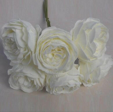 Artificial Colourfast Rose Bud Bunch