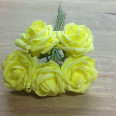 Artificial Colourfast Rose Bud Bunch