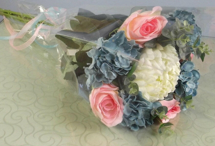 Artificial Silk Large Open Top Hydrangea Bouquet