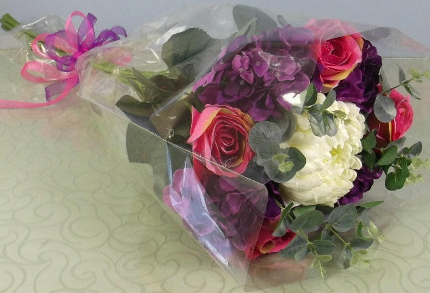 Artificial Silk Large Open Top Hydrangea Bouquet