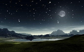 Sunset Mountains LED Canvas