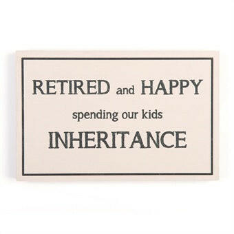 Retired Message Plaque