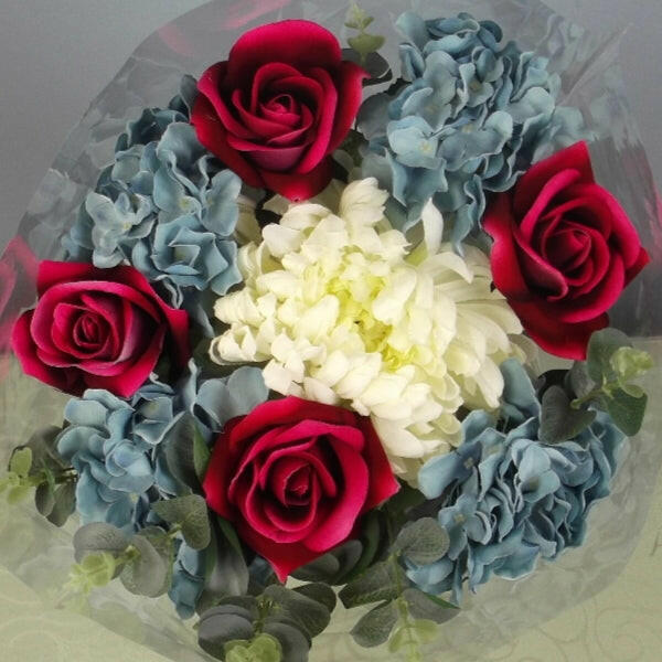 Artificial Silk Large Open Top Hydrangea Bouquet