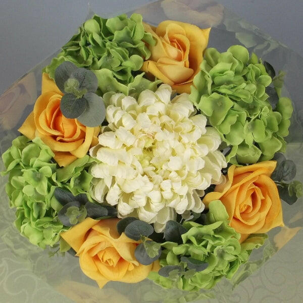 Artificial Silk Large Open Top Hydrangea Bouquet