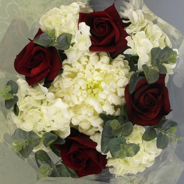 Artificial Silk Large Open Top Hydrangea Bouquet