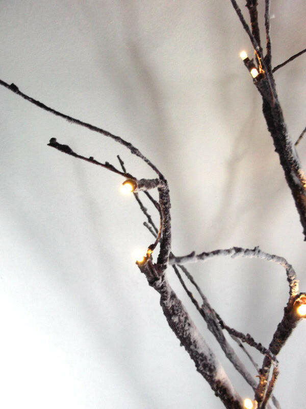 Artificial LED Snowy Twig Tree