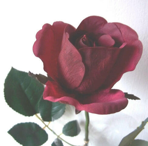 Artificial Real Touch Rose Bud Single Stem