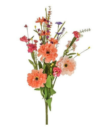 Justartificial.co.uk English Heath Spring Gerbera Spray