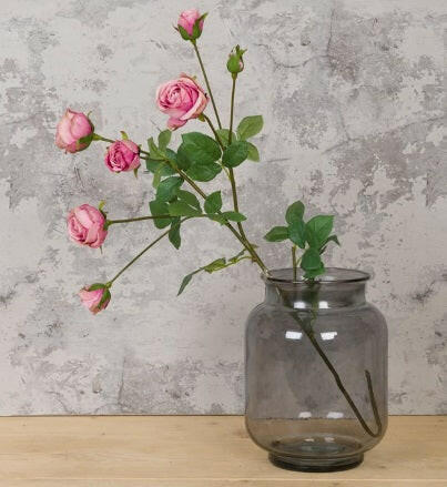 Justartificial.co.uk English Rose Spray shown in a vase