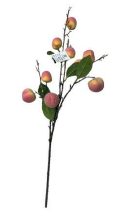 Artificial Peach Fruit Spray