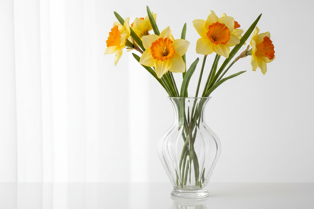 Artificial Silk Daffodils