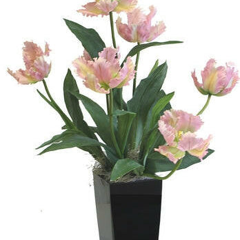 Artificial Silk Tulip Spray Display
