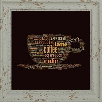 Coffee cup canvas picture