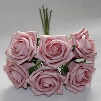 Artificial Colourfast Cottage Rose Bud Bunch
