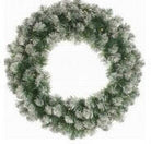 Frosted Emperor Wreath - Prelit