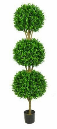 Artificial Topiary Boxwood Triple Ball Tree