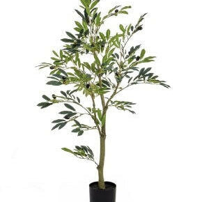Artificial Silk Olive Fruit Tree